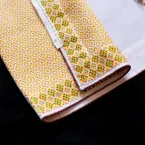 عکس جلیقه سوزن دوزی طرح فاخر - رنگ طلایی 5